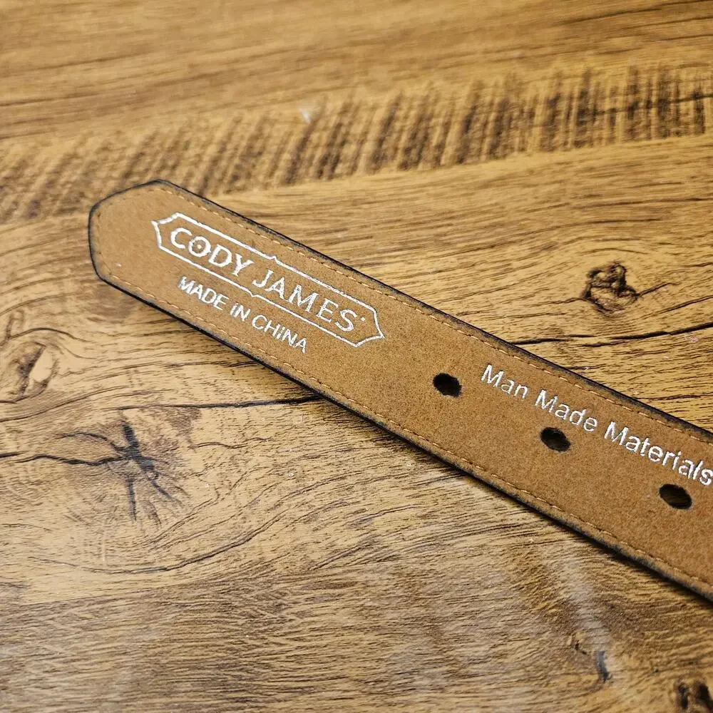 Cody James Brown Etched Western Belt size 26